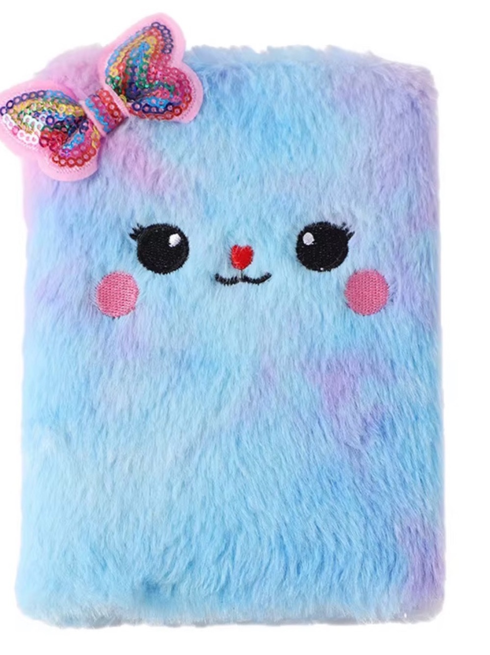 Blue Fuzzy Kitten Journal - NWT - Ruled 4”x3”